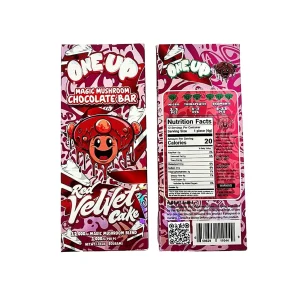 One Up Red Velvet Cake Magic Mushroom Chocolate Bar Germany