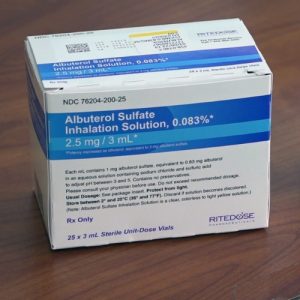 Albuterol 2.5mg/3ml Solution Europe